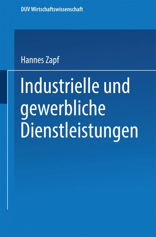 Cover-Bild Industrielle und gewerbliche Dienstleistungen