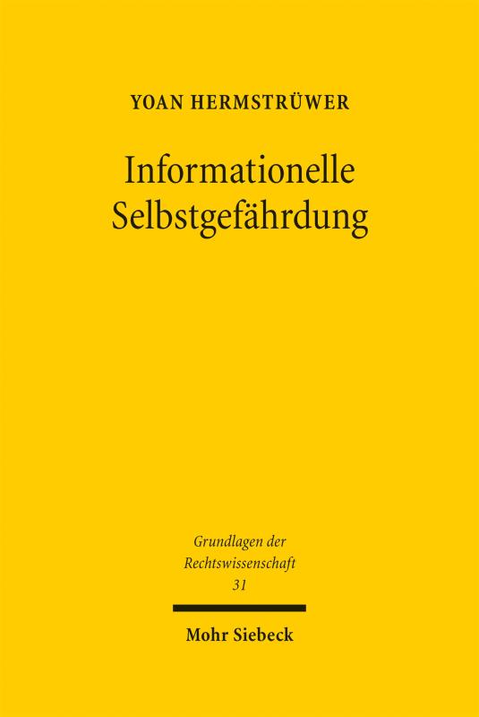 Cover-Bild Informationelle Selbstgefährdung