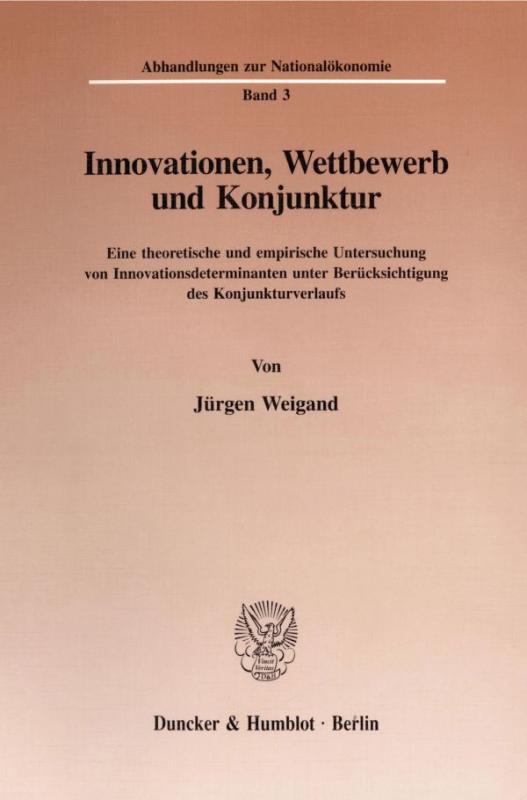 Cover-Bild Innovationen, Wettbewerb und Konjunktur.