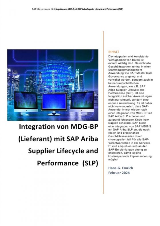 Cover-Bild Integration von MDG-BP (Lieferant) mit SAP Ariba Supplier Lifecycle and Performance (SLP)