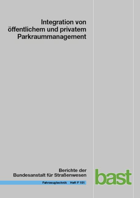 Cover-Bild Integration von öffentlichem und privatem Parkraummanagement