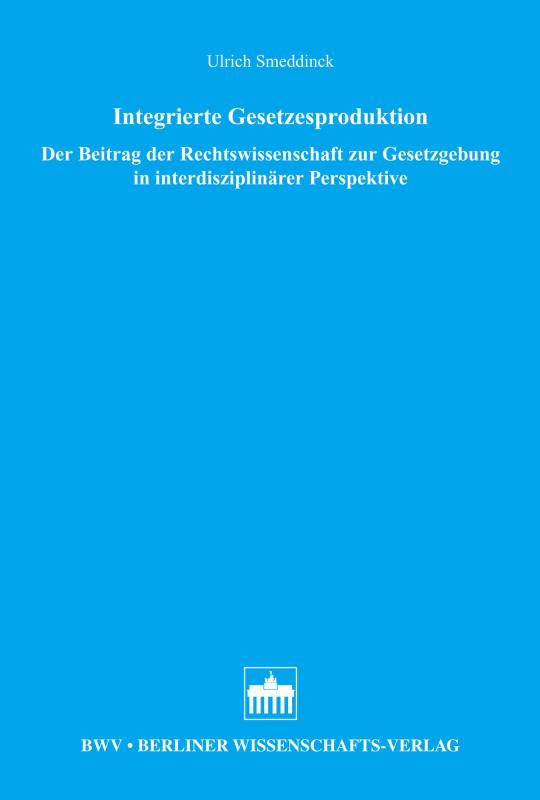 Cover-Bild Integrierte Gesetzesproduktion