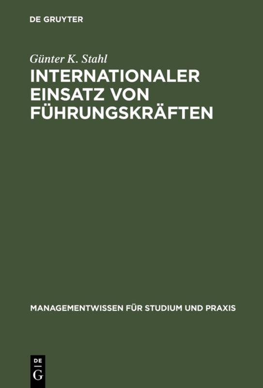 Cover-Bild Internationaler Einsatz von Führungskräften