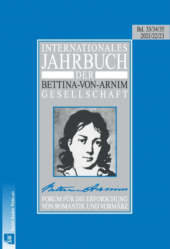 Cover-Bild Internationales Jahrbuch der Bettina-von-Arnim-Gesellschaft