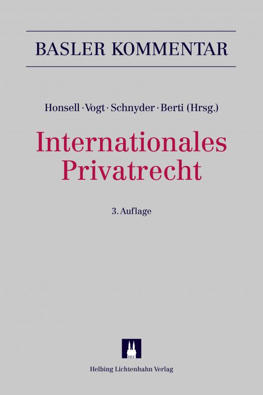 Cover-Bild Internationales Privatrecht (IPRG)