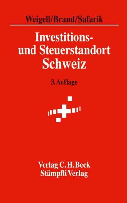 Cover-Bild Investitions- und Steuerstandort Schweiz