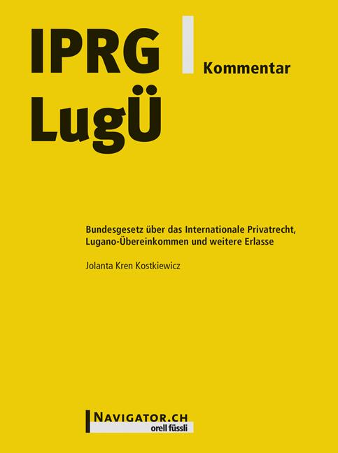 Cover-Bild IPRG/LugÜ Kommentar