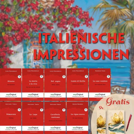 Cover-Bild Italienische Impressionen (3 Bücher + Audio-Online + exklusive Extras) - Frank-Lesemethode
