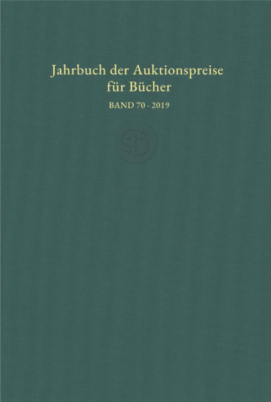 Cover-Bild Jahrbuch der Auktionspreise für Bücher, Handschriften und Autographen