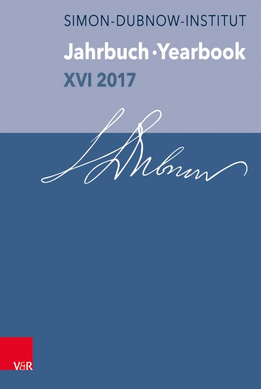 Cover-Bild Jahrbuch des Dubnow-Instituts / Dubnow Institute Yearbook XVI/2017