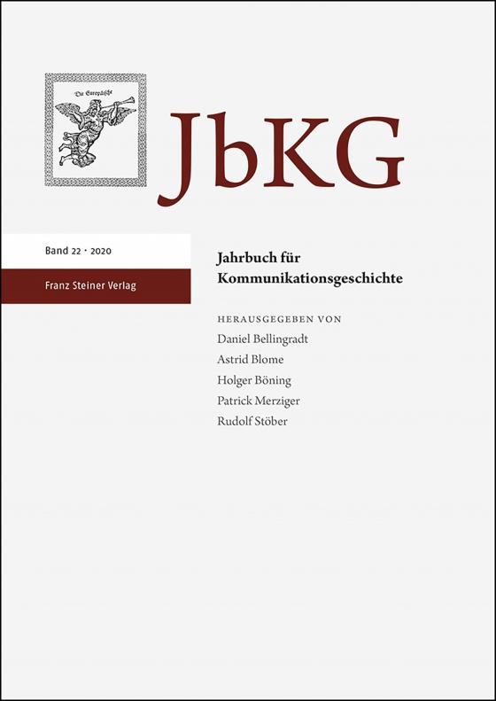 Cover-Bild Jahrbuch für Kommunikationsgeschichte 22 (2020)