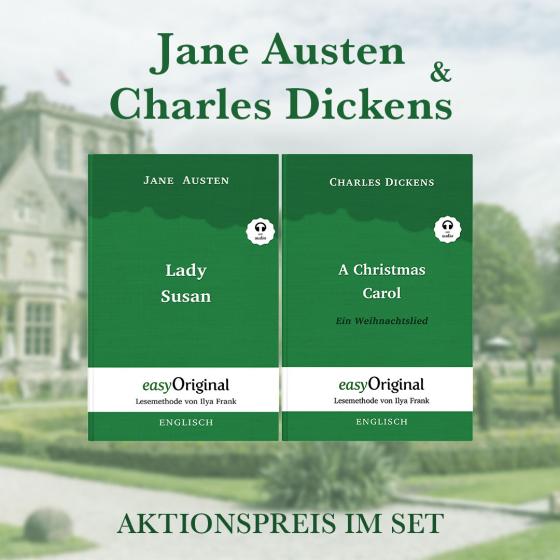 Cover-Bild Jane Austen & Charles Dickens Hardcover (Bücher + 2 MP3 Audio-CDs) - Lesemethode von Ilya Frank