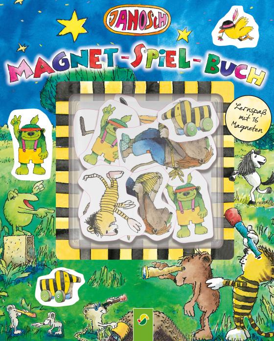 Cover-Bild Janosch Magnet-Spiel-Buch. Lernspaß mit 16 Magneten