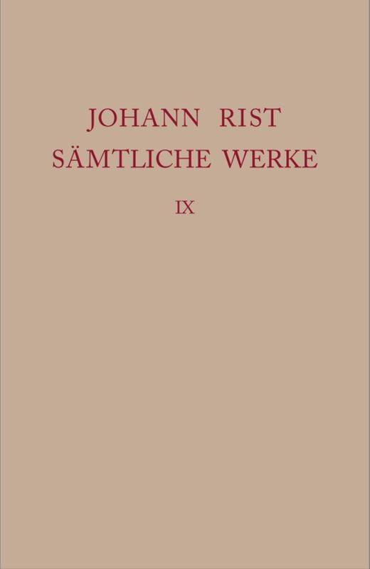 Cover-Bild Johann Rist: Sämtliche Werke / Dichtungen 1647–1648