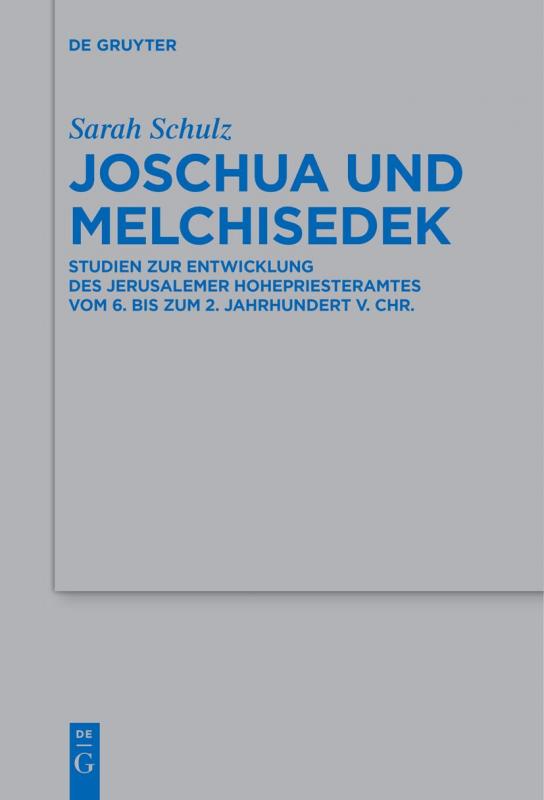 Cover-Bild Joschua und Melchisedek