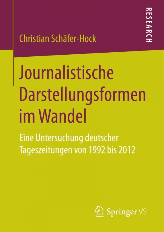 Cover-Bild Journalistische Darstellungsformen im Wandel