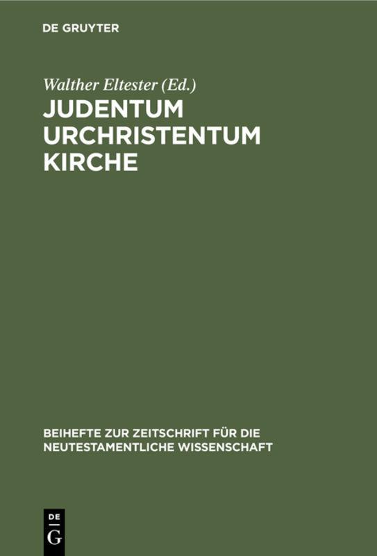Cover-Bild Judentum Urchristentum Kirche