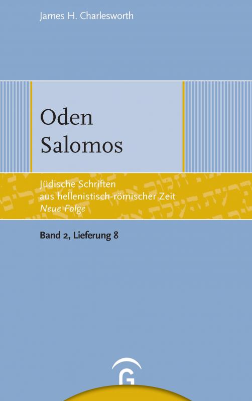 Cover-Bild Jüdische Schriften aus hellenistisch-römischer Zeit - Neue Folge... / Oden Salomos
