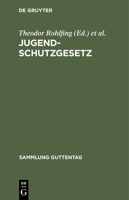 Cover-Bild Jugendschutzgesetz