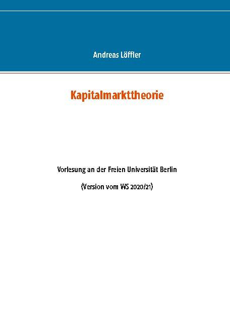 Cover-Bild Kapitalmarkttheorie