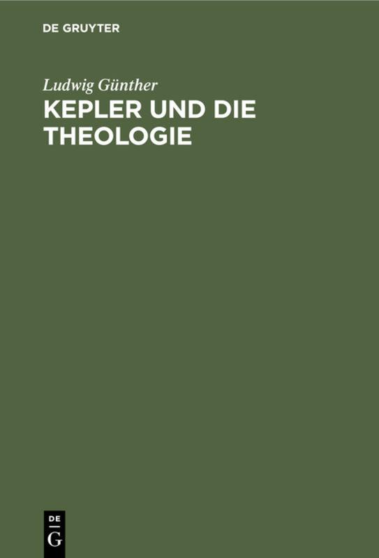 Cover-Bild Kepler und die Theologie