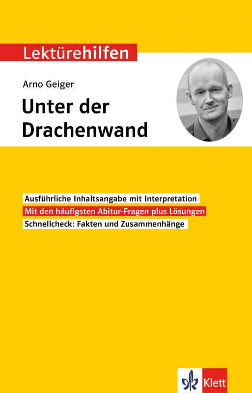 Cover-Bild Klett Lektürehilfen Arno Geiger, Unter der Drachenwand