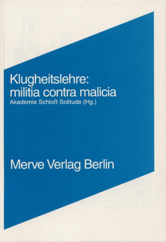 Cover-Bild Klugheitslehre: Militia contra Malitia