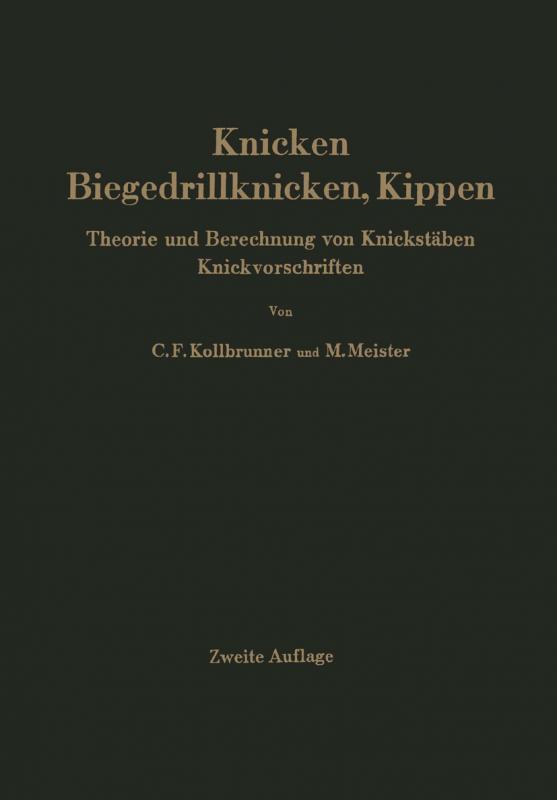 Cover-Bild Knicken, Biegedrillknicken, Kippen