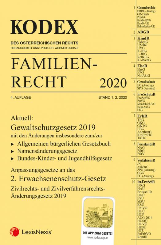 Cover-Bild KODEX Familienrecht 2020