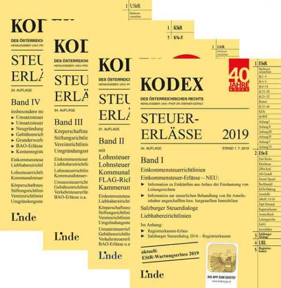 Cover-Bild KODEX-Paket Steuer-Erlässe 2020