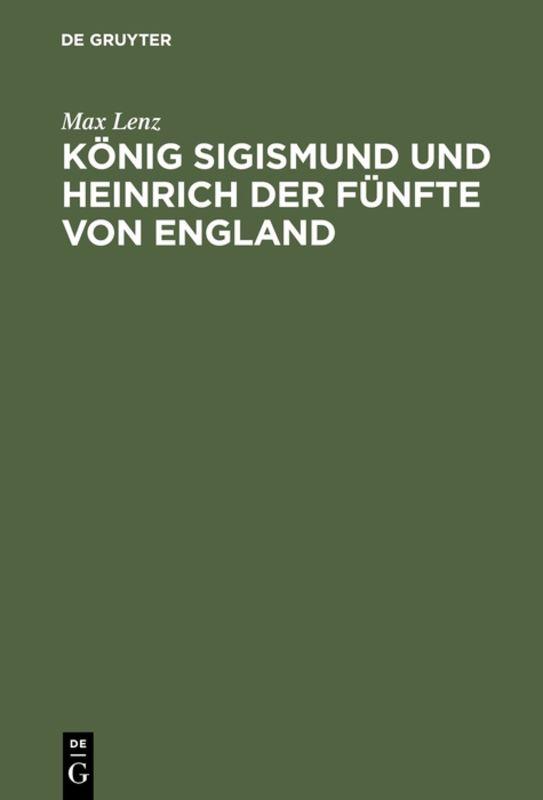 Cover-Bild König Sigismund und Heinrich der Fünfte von England