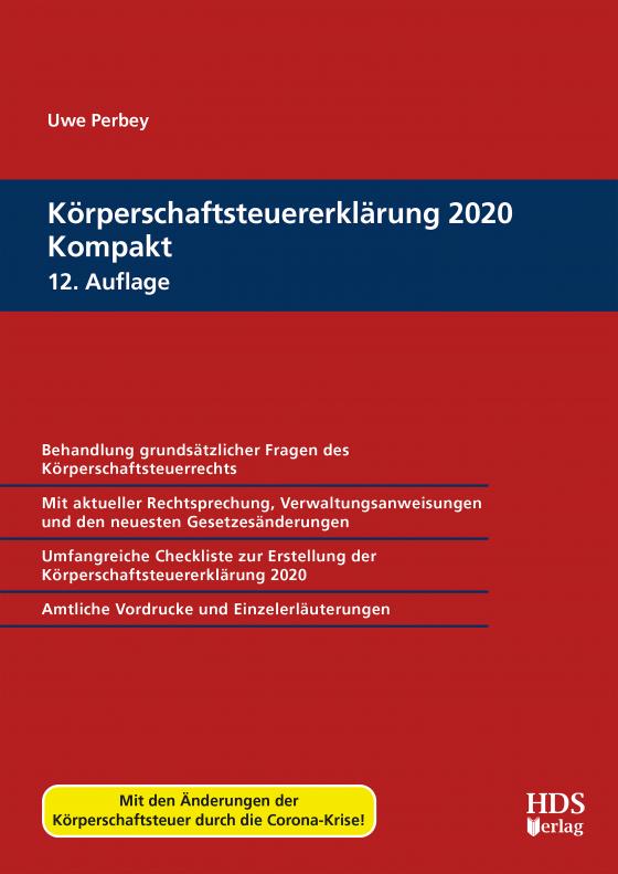 Cover-Bild Körperschaftsteuererklärung 2020 Kompakt