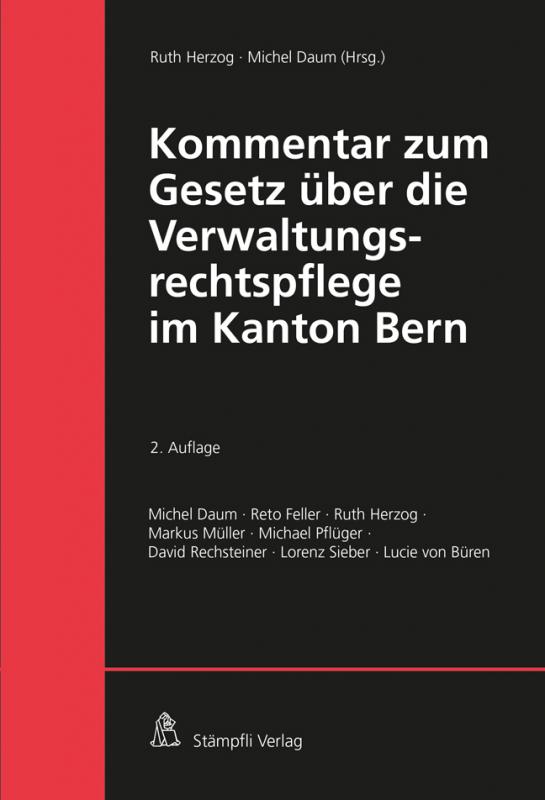Cover-Bild Kommentar zum Gesetz über die Verwaltungsrechtspflege im Kanton Bern