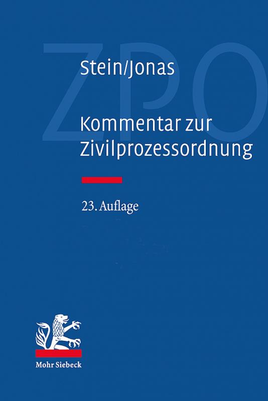 Cover-Bild Kommentar zur Zivilprozessordnung (23. Aufl.)
