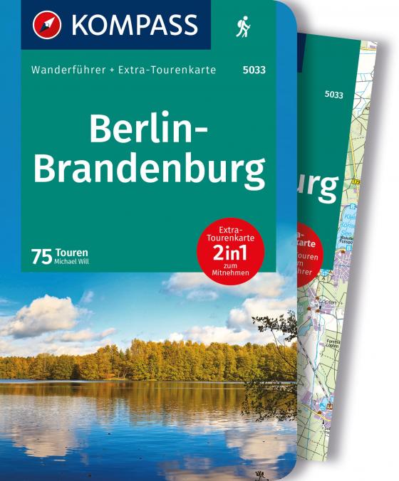 Cover-Bild KOMPASS Wanderführer Berlin-Brandenburg, 75 Touren mit Extra-Tourenkarte
