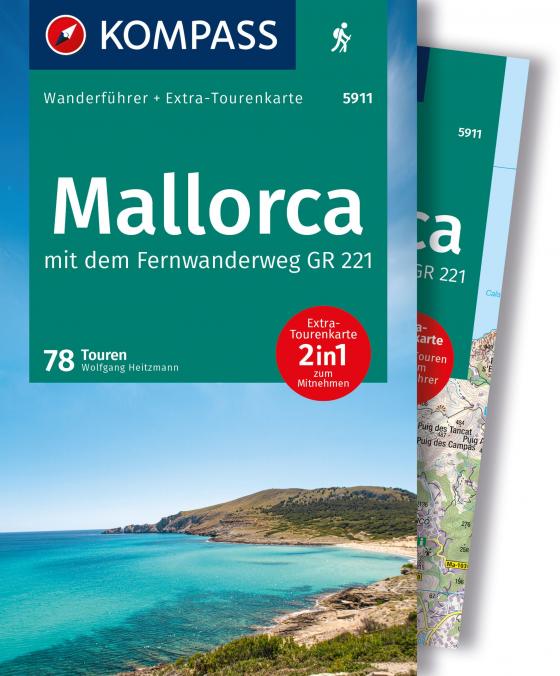 Cover-Bild KOMPASS Wanderführer Mallorca, 78 Touren mit Extra-Tourenkarte