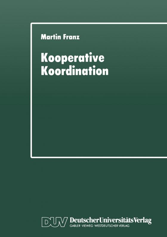 Cover-Bild Kooperative Koordination
