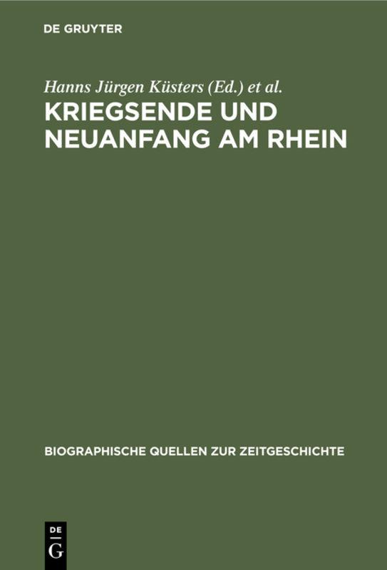 Cover-Bild Kriegsende und Neuanfang am Rhein
