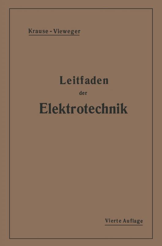 Cover-Bild Kurzer Leitfaden der Elektrotechnik