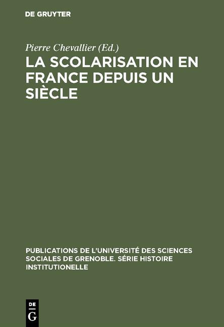 Cover-Bild La Scolarisation en France depuis un siècle