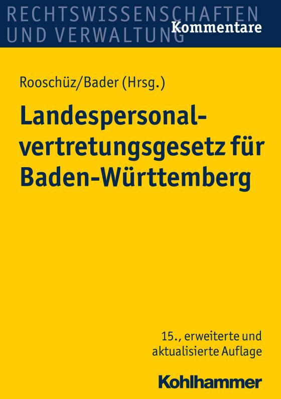 Cover-Bild Landespersonalvertretungsgesetz für Baden-Württemberg