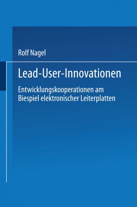 Cover-Bild Lead User Innovationen