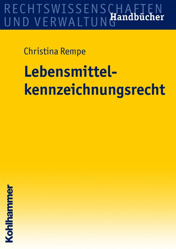 Cover-Bild Lebensmittelkennzeichnungsrecht