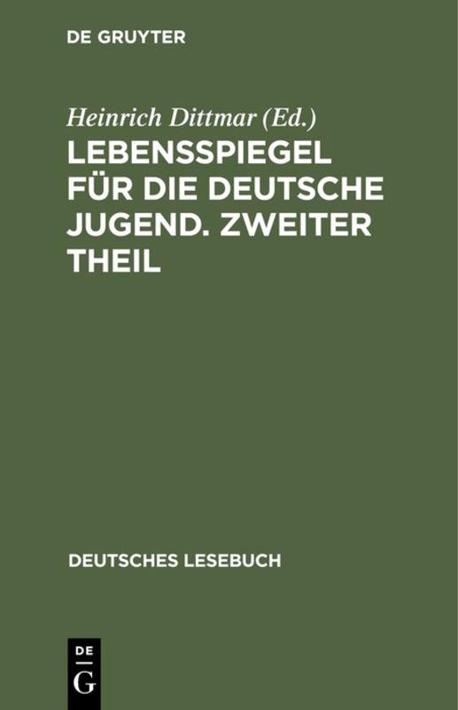 Cover-Bild Lebensspiegel für die deutsche Jugend. Zweiter Theil