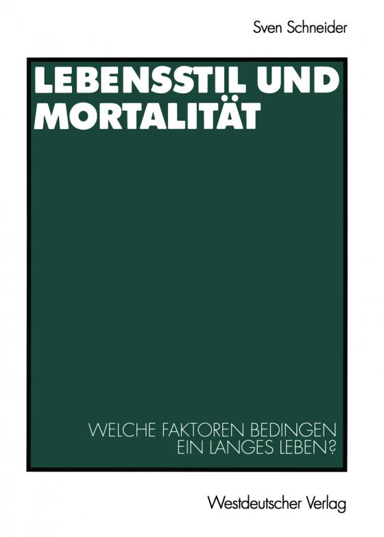 Cover-Bild Lebensstil und Mortalität