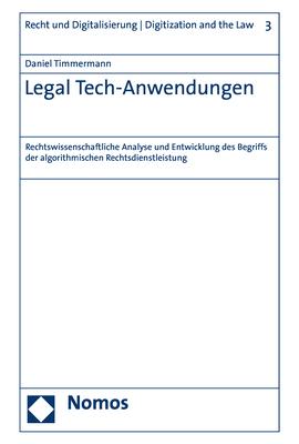 Cover-Bild Legal Tech-Anwendungen