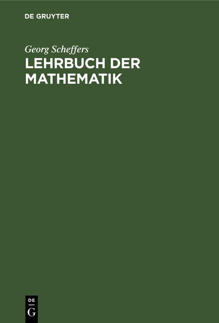 Cover-Bild Lehrbuch der Mathematik