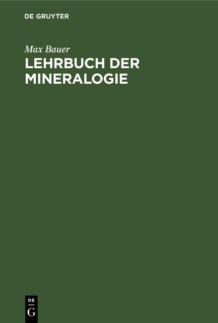 Cover-Bild Lehrbuch der Mineralogie