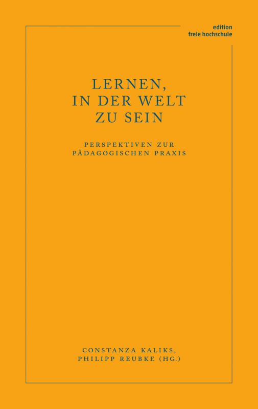 Cover-Bild Lernen, in der Welt zu sein