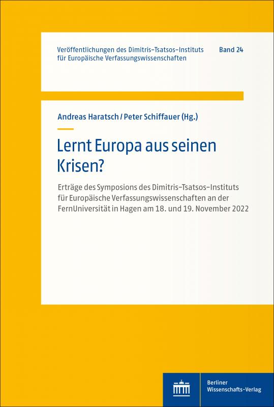 Cover-Bild Lernt Europa aus seinen Krisen?